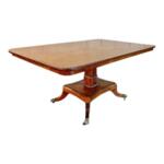 Regency Breakfast Table Tilt Top Mahogany & Rosewood, Circa 1810