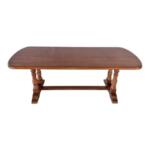 Vintage French Farmhouse Solid Wood Trestle Dining Table