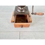 Antique French Peugeot Wood and Metal Coffee Grinder