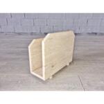 Travertine Mid Century Modern Design Magazine Rack