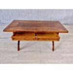 Beautiful Antique Inlaid French Writing Desk Table