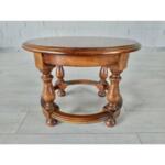 French Vintage Solid Round Coffee Table
