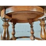 French Vintage Solid Round Coffee Table