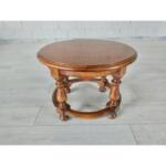 French Vintage Solid Round Coffee Table