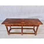 Antique French Farmhouse High Console Table 19c