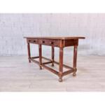 Antique French Farmhouse High Console Table 19c