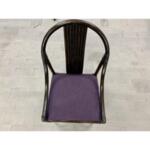 Elegant Bamboo Dining Chairs Newly Upholstered - Set of 6