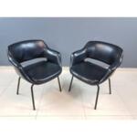 Leather Kilta Chair by Olli Mannermaa, 1970s, Set of 2 - a Pair