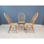 Mid Century Modern Scandinavian Windsor Dining Chair - Set of 6