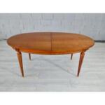 Vintage French Louis XVI Style Oval Dining Table, 1960s