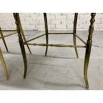 Giuseppe Gaetano Descalzi Chiavari Chair With Peach Upholstery, Italy, - Set of 3