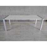Contemporary Style Extending Design Dining Table White by Bramante