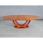 French Art Deco Extendable Dining Table 1970s
