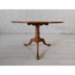 French Vintage Tilt Top Round Breakfast Dining Table