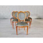 Vintage Louis XVI Medallion Dining Chairs - Set of 6