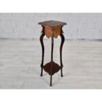 Vintage French Square Side End Table Plant Phone Stand