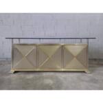 Dining Room Set of Credenza Sideboard, Dining Chairs and Table by Belgo Chrome