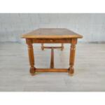 Antique French Solid X-Stretcher Dining Table