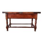 Rare Antique Swiss Farmhouse Harvest Dining Table Late 18th Early 19th Century