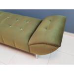 Green Velvet Tufted Chaise Lounge Sofa