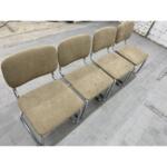 Reupholstered Cantilever Chairs in the Style of Milo Baughman - Set of 4