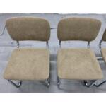 Reupholstered Cantilever Chairs in the Style of Milo Baughman - Set of 4