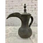 Antique Dallah Arabic Stamped Coffee Tea Pitcher
