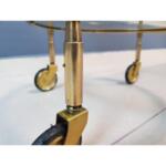 Mid-Century Vintage Brass and Copper Dessert and Drinks Serving Cart, 1950's