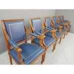 Louis XVI Leather Top Chairs - Set of 6