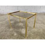 Brass and Smoked Glass Side Table
