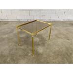 Brass and Smoked Glass Side Table