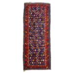 Antique Persian Kurd Tribal Hand Knotted Wool Rug Vegetable Dyes