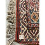 Vintage Kazak Handwoven Wool Rug Eagle Design