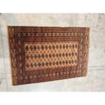 Vintage Persian Kashmir Bokhara Fine Wool Deco Rug