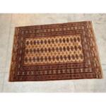 Vintage Persian Kashmir Bokhara Fine Wool Deco Rug