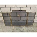 Vintage Traditional Brass Fireplace Screen