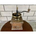 Antique Wood and Metal Coffee Grinder