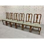 Vintage Original Upholstery Dining Chairs - Set of 6