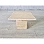 Vintage Mid Century Modern Travertine Coffee Table Willy Rizzo Style