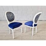 Set of 5 Vintissimo Designed Vintage French Louis XVI Medallion Dining Chairs - Limited 1 of 3 Sets