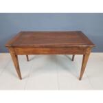 Antique French Walnut Farmhouse Harvest Dining Table 19th Century