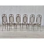 Original Set of 6 Thonet No 17 Bentwood Dining Chairs by Michael Thonet