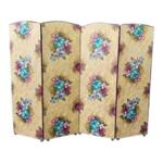 VintageParisian Folding 4-Panel Screen Room Divider