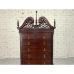 Antique Queen Anne Mahogany High Boy Chest