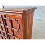 Antique Rajastan Indian Solid Wood Credenza Sideboard