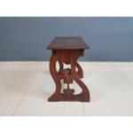 French Vintage Elegant Carved Console Side Table