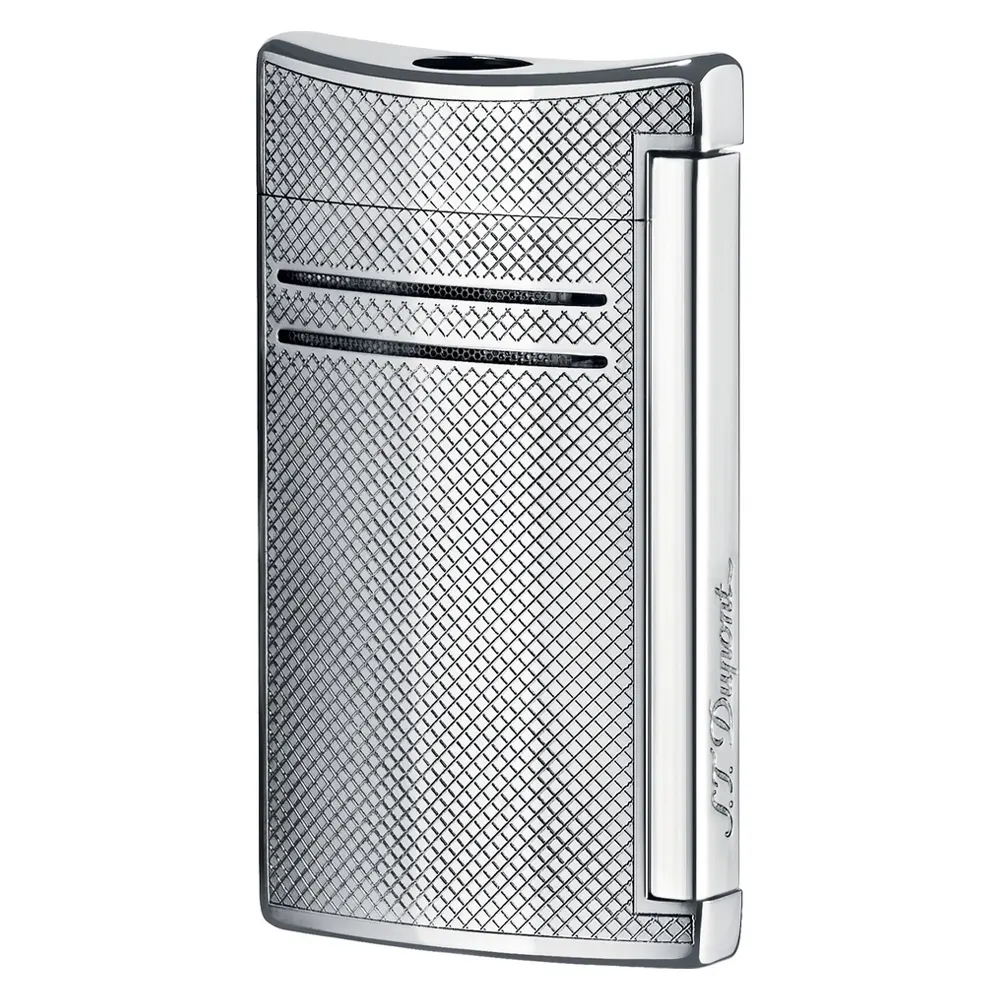 Запалка S.T. Dupont - MaxiJet, сива (мрежест дизайн)