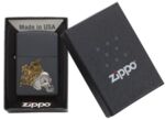 Запалка Zippo 29100  King Skull, Black Matte