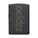 Запалка Zippo 49598 Matte Black Zippo Logo
