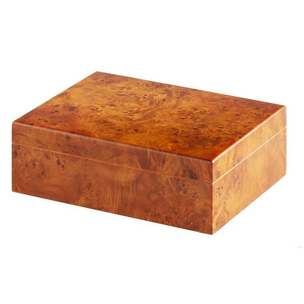 Хумидор (кутия за пури) Angelo черешово дърво, кафяв-Copy